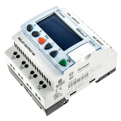 Crouzet Millenium 3 Series Logic Module, 230 V ac Supply, Relay Output, 8-Input, Analogue, Digital Input
