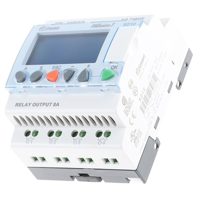 Crouzet Millenium 3 Series Logic Module, 230 V ac Supply, Relay Output, 6-Input, Digital Input