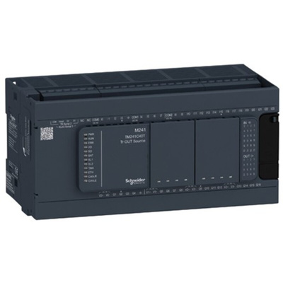 Schneider Electric Modicon M241 Series PLC CPU, Transistor Output, 24-Input