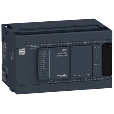 Schneider Electric Modicon M241 Series PLC CPU, Transistor Output, 14-Input