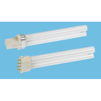 G23 Twin Tube Shape CFL Bulb, 11 W, 3500K, Warm White Colour Tone