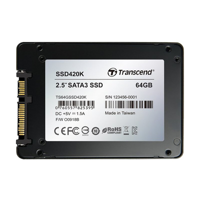 Transcend SSD420 2.5 in 64 GB Internal SSD Hard Drive