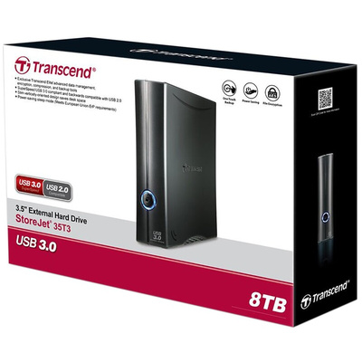 Transcend StoreJet 35T3 8 TB External Hard Drive