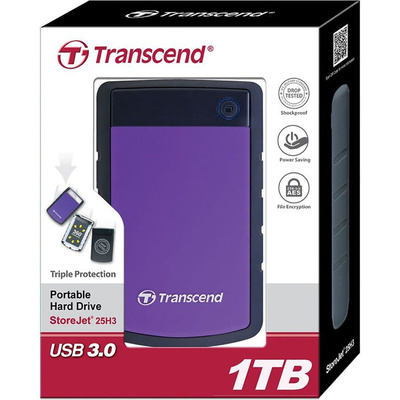 Transcend StoreJet 25H3 1 TB External Portable Hard Drive