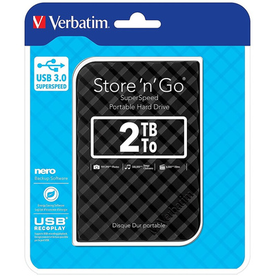 Verbatim Store 'n' Go 2 TB External Portable Hard Drive