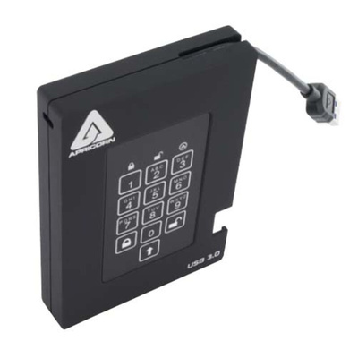 Apricorn Aegis Bio 3 2 TB External Portable Hard Drive