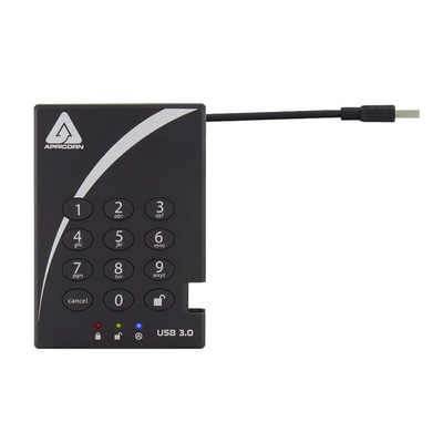 Apricorn Aegis Bio 3 1 TB External Portable Hard Drive