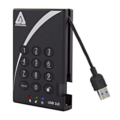 Apricorn Aegis Bio 3 2 TB External Portable Hard Drive