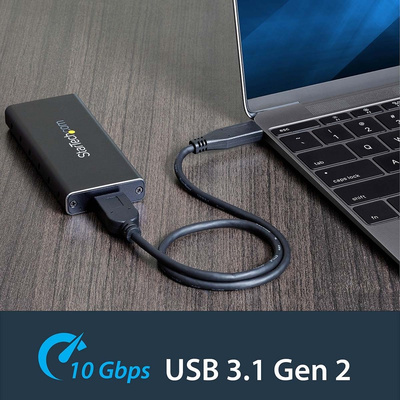 StarTech.com M.2 SATA Hard Drive Enclosure, USB 3.1