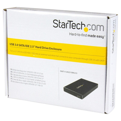 StarTech.com 2.5in IDE/SATA Hard Drive Enclosure, USB 3.0
