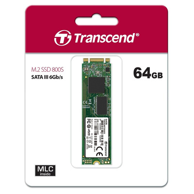 Transcend MTS800S M.2 64 GB Internal SSD Hard Drive
