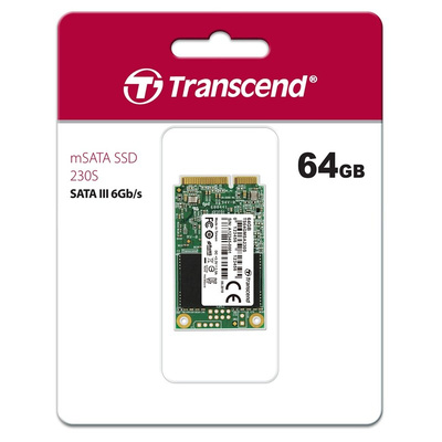 Transcend MSA230S mSATA 64 GB Internal SSD Hard Drive