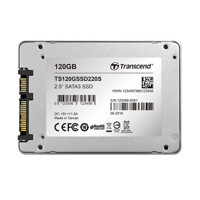 Transcend SSD220S 2.5 in 120 GB Internal SSD Hard Drive