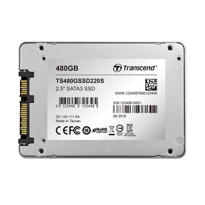 Transcend SSD220S 2.5 in 480 GB Internal SSD Hard Drive