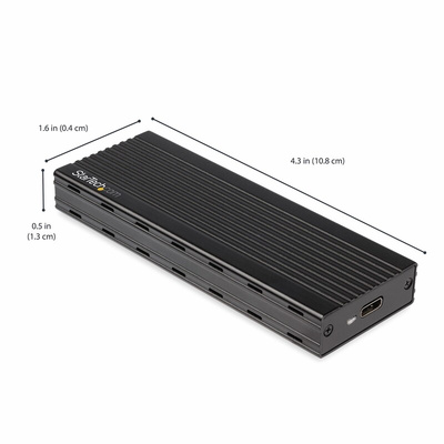 StarTech.com 0.86in M.2 NVMe Hard Drive Enclosure, USB 3.1