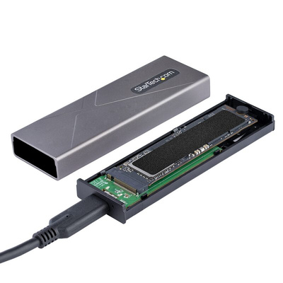 StarTech.com 0.86in M.2 SATA Hard Drive Enclosure, USB C