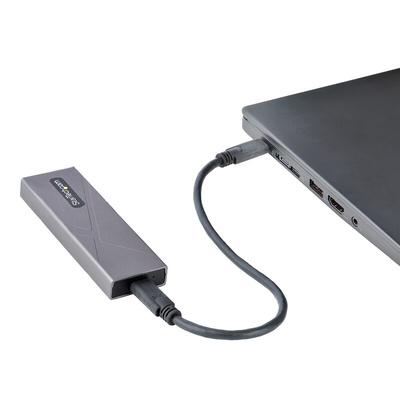 StarTech.com 0.86in M.2 SATA Hard Drive Enclosure, USB C