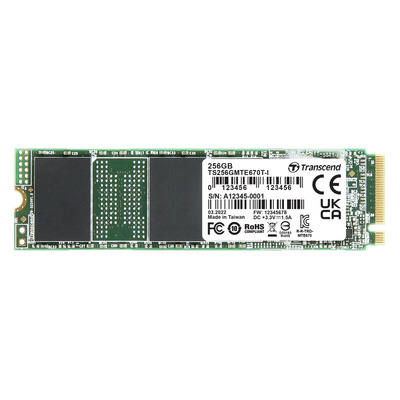 Transcend MTE670T-I M.2 2280 256 GB Internal SSD Hard Drive