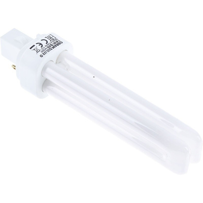 G24d-2 Quad Tube Shape CFL Bulb, 18 W, 4000K, Cool White Colour Tone