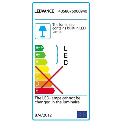 LEDVANCE 30 W LED Ceiling Light, 230 V Batten, 1 Lamp, 1.5 m Long, IP65