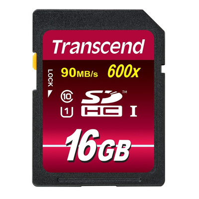 Transcend 16 GB SDHC SD Card, Class 10, UHS-1 U1