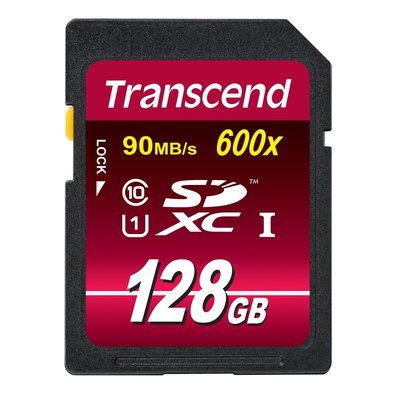 Transcend 128 GB SDXC SD Card, Class 10, UHS-1 U1