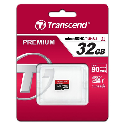 Transcend 32 GB MicroSDHC Micro SD Card, Class 10, UHS-1 U1