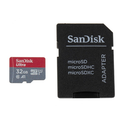 Sandisk 32 GB MicroSDHC Micro SD Card, Class 10, UHS-1 U1