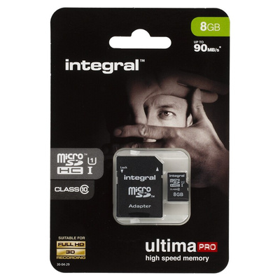 Integral Memory 8 GB MicroSDXC Micro SD Card, Class 10