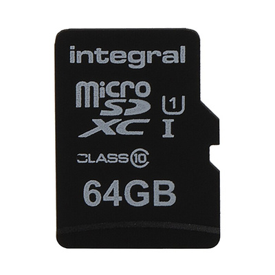 Integral Memory 64 GB MicroSDXC Micro SD Card, Class 10