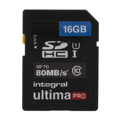 Integral Memory 16 GB SDHC SD Card, Class 10, UHS-1 U1