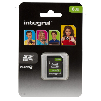 Integral Memory 8 GB SDHC SD Card, Class 4