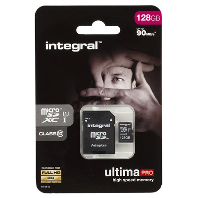 Integral Memory 128 GB MicroSDXC Micro SD Card, Class 10