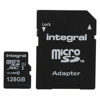 Integral Memory 128 GB MicroSDXC Micro SD Card, Class 10