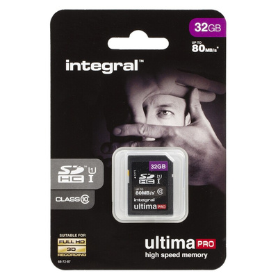 Integral Memory 32 GB SDHC SD Card, Class 10, UHS-1 U1