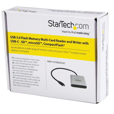 StarTech.com 3 port USB 3.0 External Multi Card Reader for Compact Flash Memory Cards