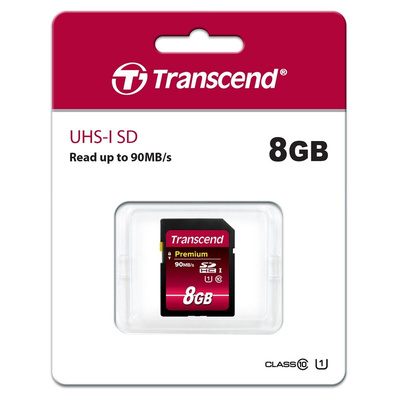 Transcend 8 GB SDHC SD Card, Class 10, UHS-I