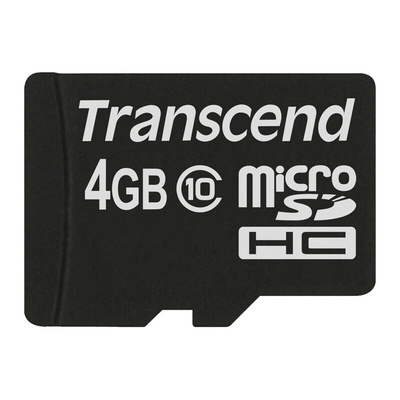 Transcend 4 GB MicroSD Micro SD Card, Class 10