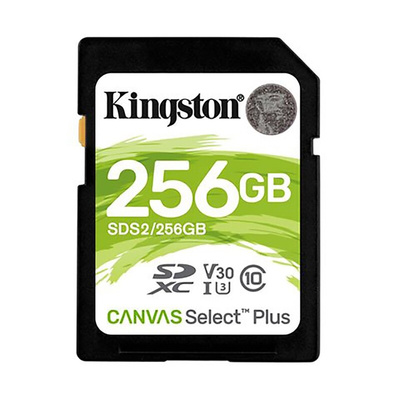 Kingston 256 GB SDXC SD Card, Class 10, UHS-I