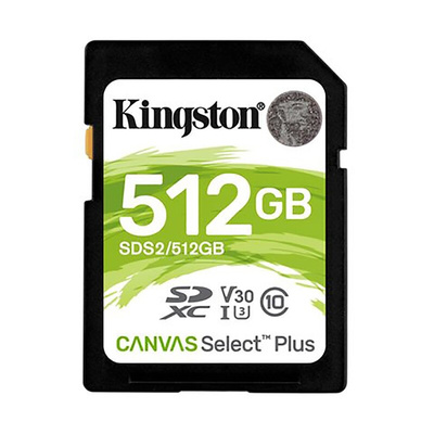 Kingston 512 GB SD SD Card, Class 10, UHS-I
