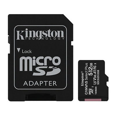 Kingston 512 GB MicroSD Micro SD Card, Class 10, UHS-I