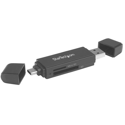 StarTech.com 2 port USB 3.1 External Card Reader Writer for MicroSD, SD Memory Cards