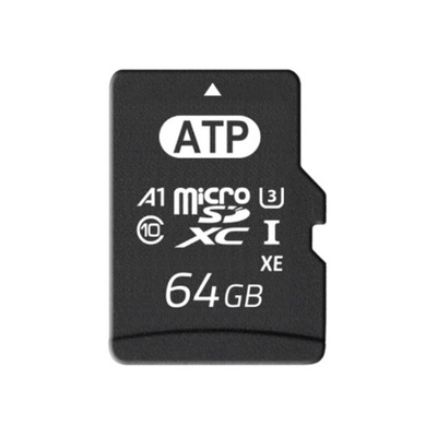 ATP 64 GB Industrial MicroSDXC Micro SD Card, Class 10, U3, UHS-I