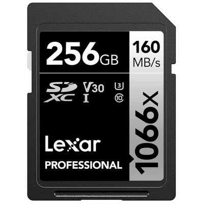 Lexar 256 GB SDXC SD Card, Class 10