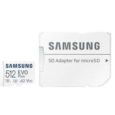 Samsung 512 GB MicroSDXC Micro SD Card, A1, U1, V10
