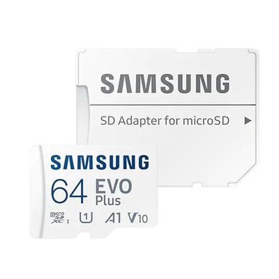 Samsung 64 GB MicroSDXC Micro SD Card, A1, U1, V10