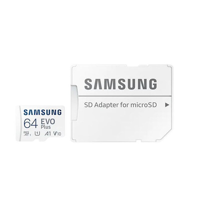 Samsung 64 GB MicroSDXC Micro SD Card, A1, U1, V10