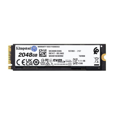 Kingston KC3000 M.2 (2280) 2.048 TB Internal SSD Drive