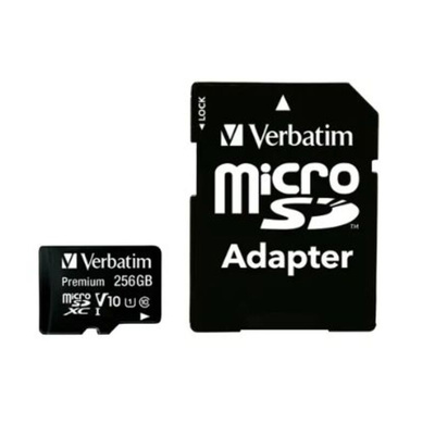 Verbatim 256 GB MicroSDXC Micro SD Card, Class 10