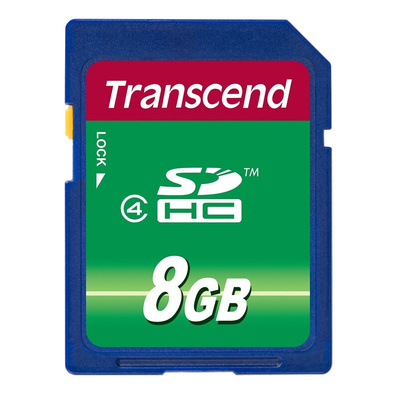 Transcend 8 GB SDHC SD Card, Class 4